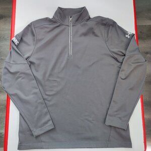 Under Armour 1/4 zip sweatshirt active wear grey men's size M loose fit